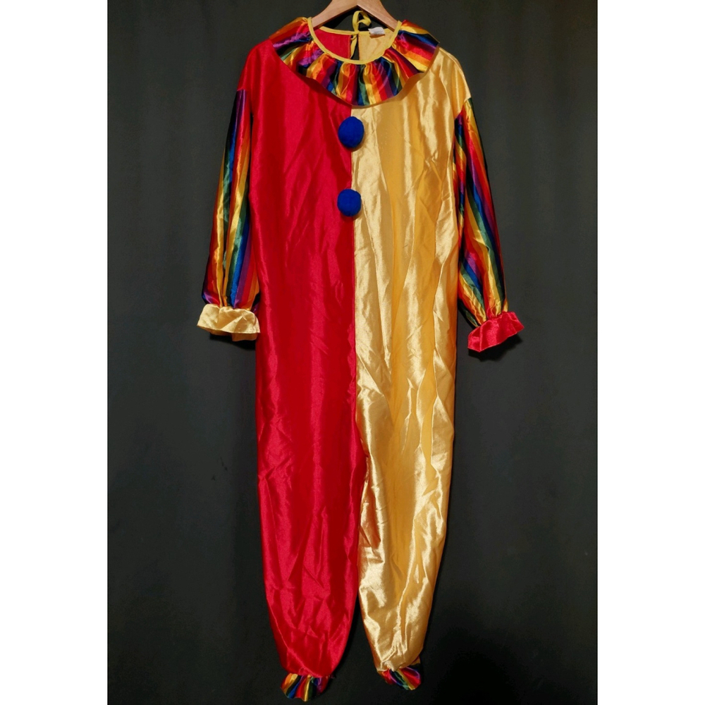 VTG 80's 90's The Limit by Disguise Clown Costume Halloween USA Made O/S